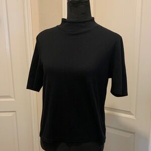 Talbots Black Short Sleeve Top